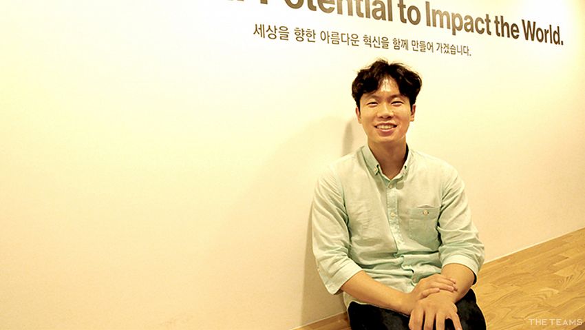 인라이튼 - 진짜 꿈은 지구를 지키는 히어로! 인라이튼 김상원 매니저 팀터뷰 사진  (더팀스 제공)