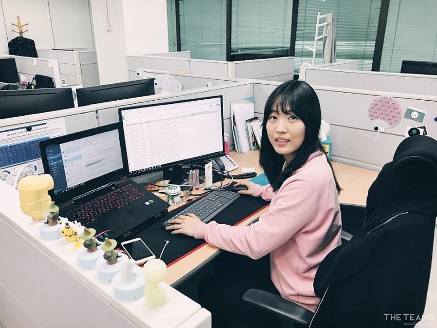 블렌딩 - KPOP 팬들과 꾸준히 소통하며 니즈를 파악해요, 블렌딩 김상은 매니저 팀터뷰 사진  (더팀스 제공)