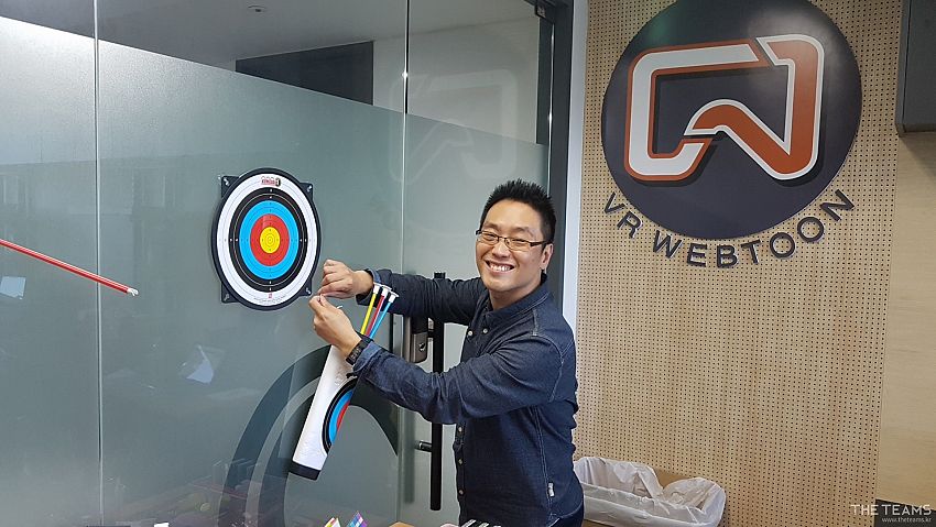 코믹스브이 - 커리어를 모아 창업전선에 뛰어들다, 코믹스브이 양병석 대표 팀터뷰 사진  (더팀스 제공)