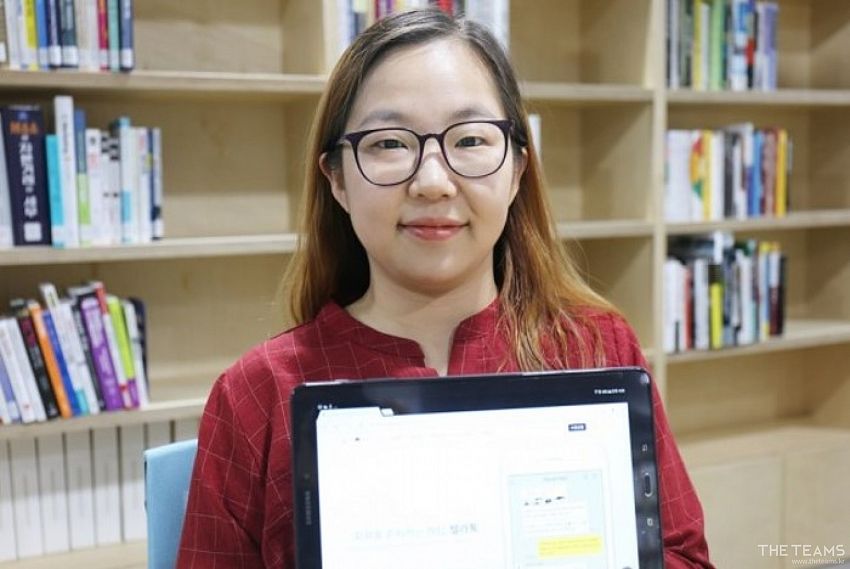 텔라 : TELLA - 사람들이 가지 않은 길을 닦는 것이 즐거운 진유하 텔라 대표 팀터뷰 사진  (더팀스 제공)