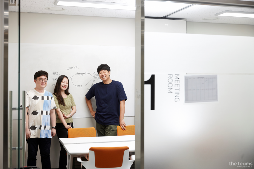 (주)체인지포인트  - 처치 곤란한 외국 동전, 손쉽게 환전합시다! 핀테크 스타트업 (주)체인지포인트 팀터뷰 사진  (더팀스 제공)