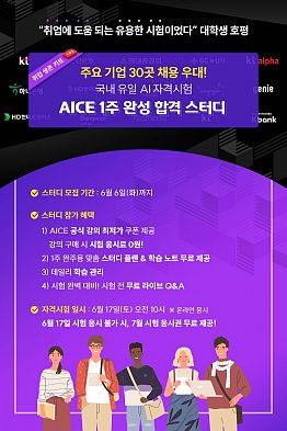 AICE 1주 완성 합격 스터디