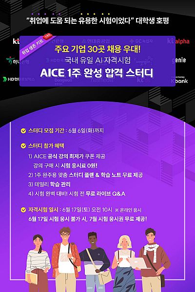 AICE 1주 완성 합격 스터디