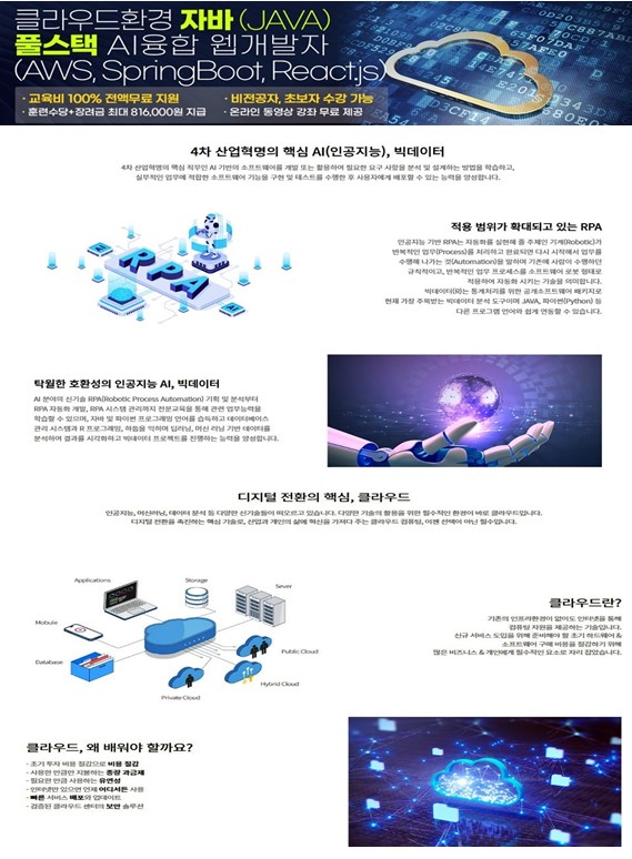 ✅ AI융합 풀스택개발자 국비지원 - 하이미디어아카데미 구로