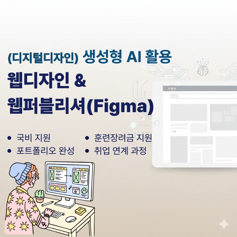 생성형 AI로 앞서가는 웹디자이너 & 웹퍼블리셔 국비지원취업교육
