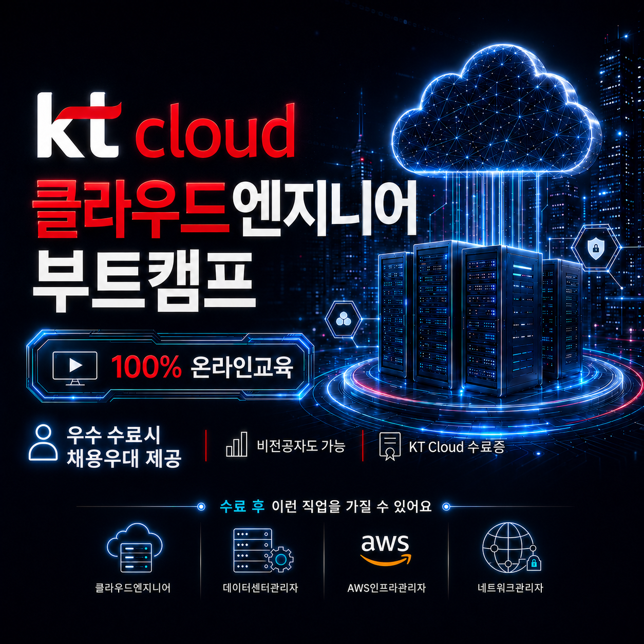 [ 100% 온라인교육 ] KT클라우드 cloud 인프라 엔지니어 전문가 양성교육
