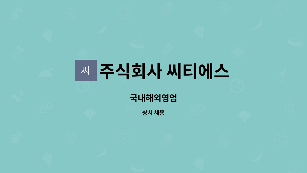 주식회사 씨티에스 : 국내해외영업 | 더팀스 국내해외영업 by 주식회사 씨티에스
