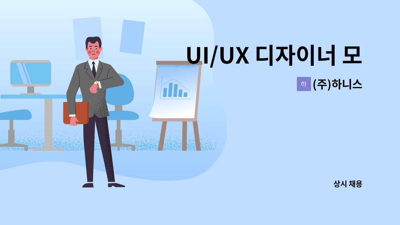 (주)하니스 - UI/UX 디자이너 모십니다. : 채용 메인 사진 (더팀스 제공)