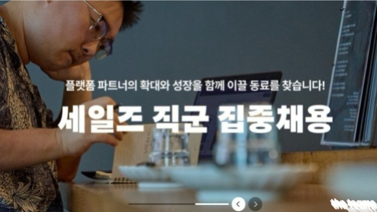  - [(주)우아한형제들] 배달의민족 B2C 직영영업관리(충청) : 채용 메인 사진 (더팀스 제공)