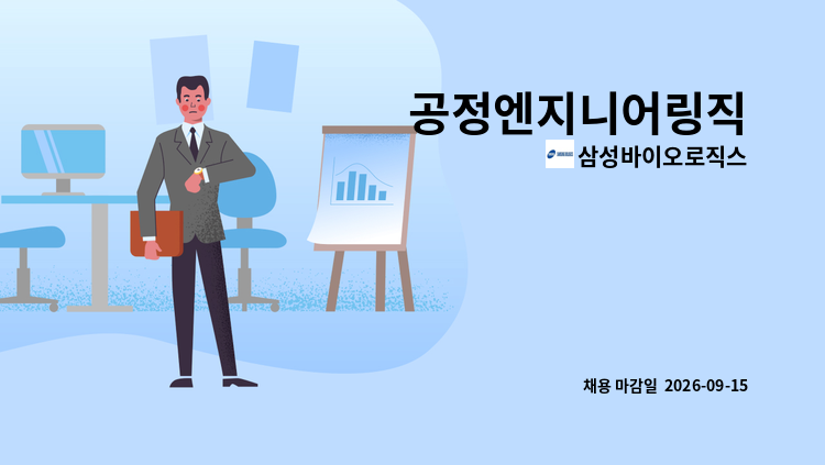 삼성바이오로직스 - 공정엔지니어링직 : 채용 메인 사진 (더팀스 제공)