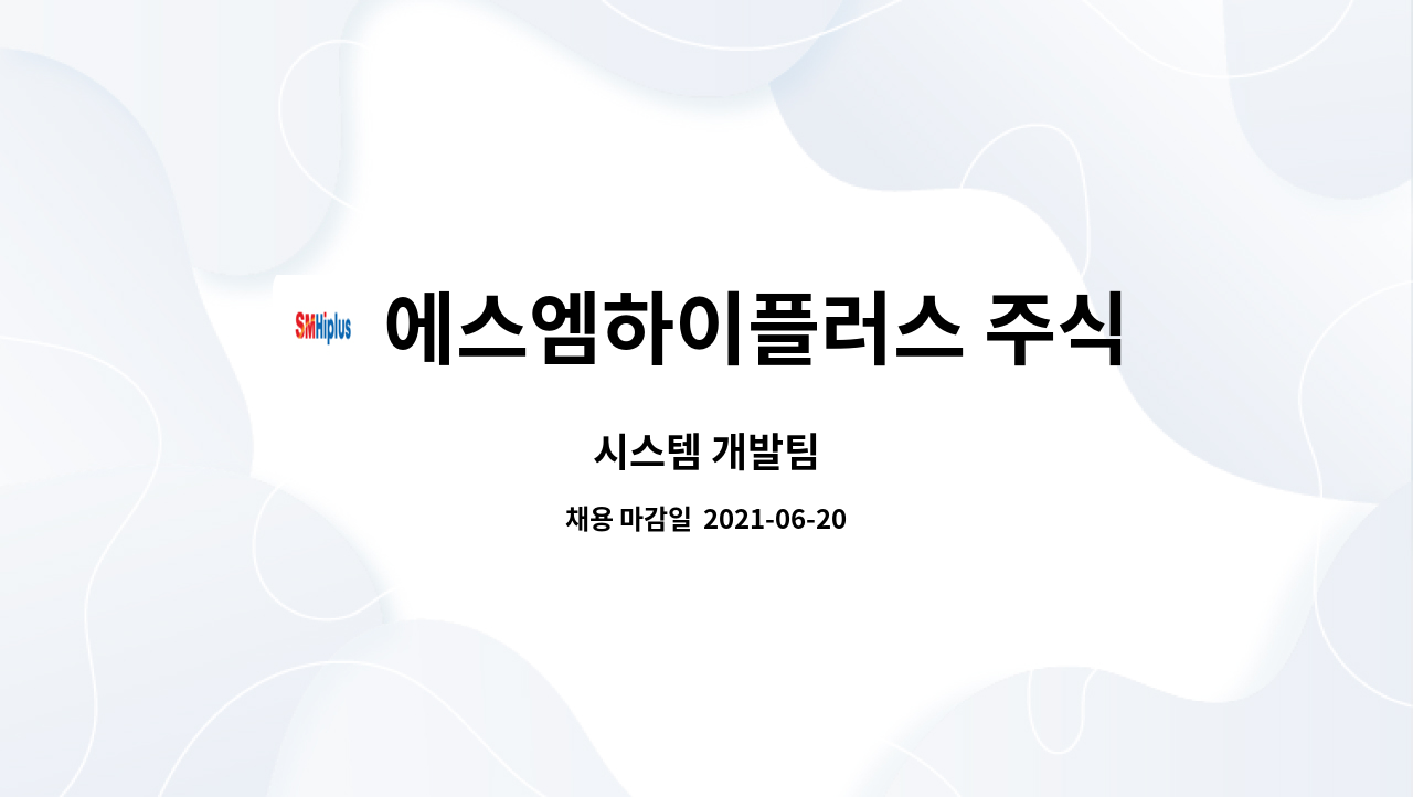 에스엠하이플러스 주식회사 - 시스템 개발팀 : 채용 메인 사진 (더팀스 제공)